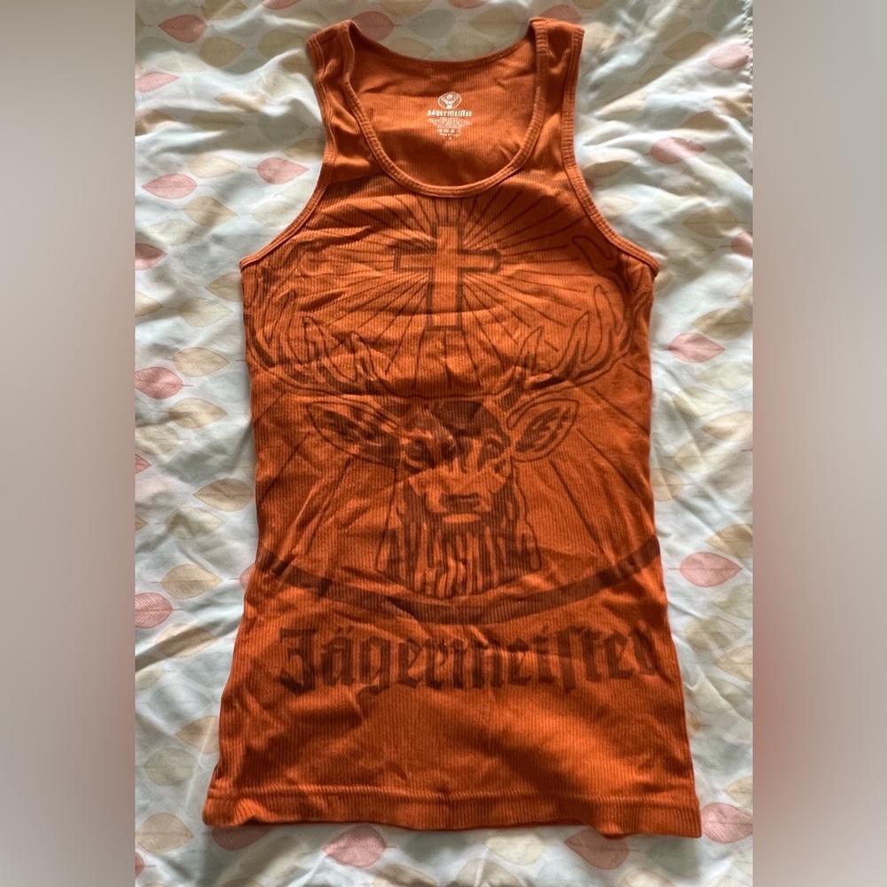 Vintage Women’s Jäegermeister Ribbed Racerback Tank Size Small RARE